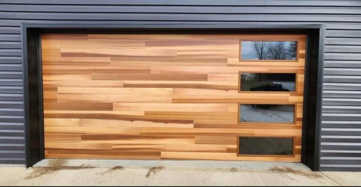 Modern garage door installation by GTS Garage Door Repair